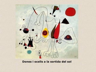 Dones i ocells a la sortida del sol 