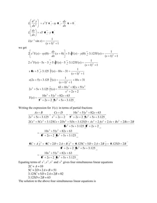 Primer for ordinary differential equations | PDF