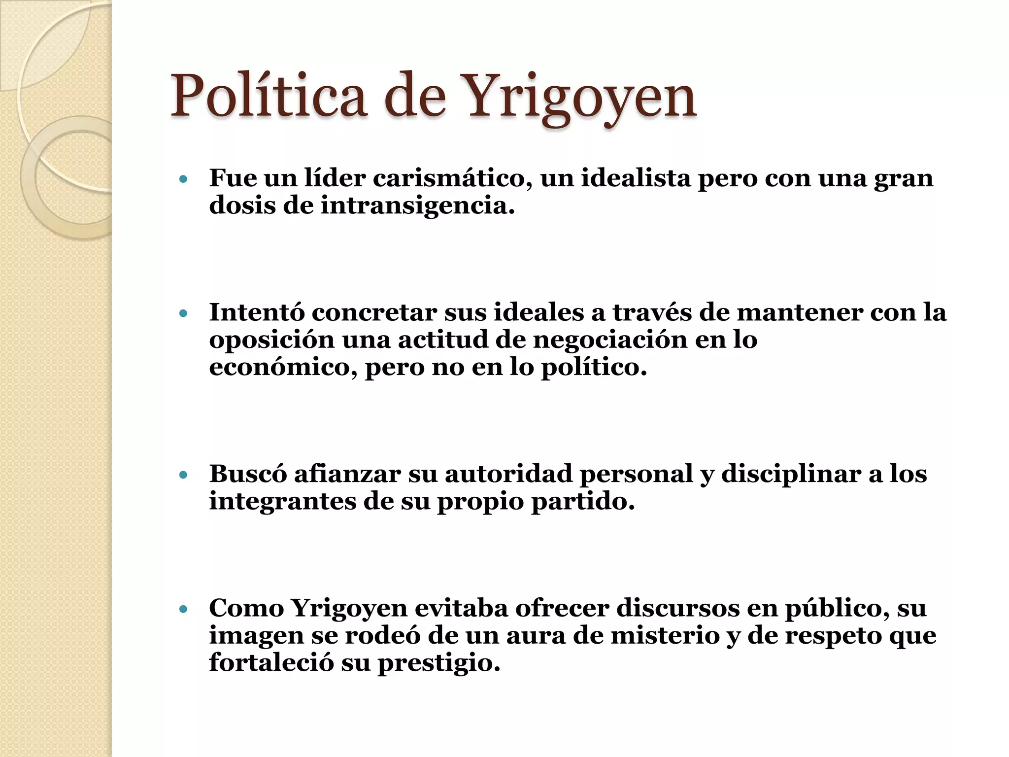 Primer Gobierno De Yrigoyen Pptx