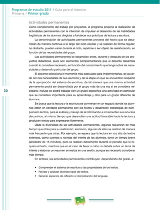 Programa Primaria Primer grado RIEB 2011 | PDF