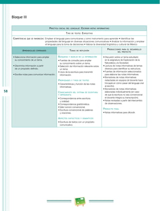 Programa Primaria Primer grado RIEB 2011 | PDF