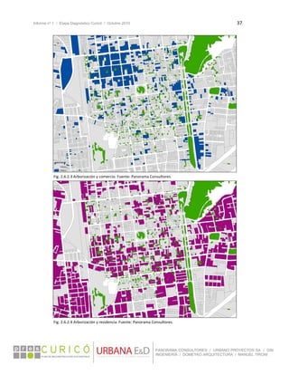 Informe nº 1 / Etapa Diagnóstico Curicó / Octubre 2010 37 
 
PANORAMA CONSULTORES / URBANO PROYECTOS SA / GSI
INGENIERÍA / DOMEYKO ARQUITECTURA / MANUEL TIRONI
 
Fig. 2.6.2.3 Arborización y comercio. Fuente: Panorama Consultores. 
 
Fig. 2.6.2.4 Arborización y residencia. Fuente: Panorama Consultores. 
 