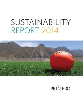 sustainability
report 2014
 