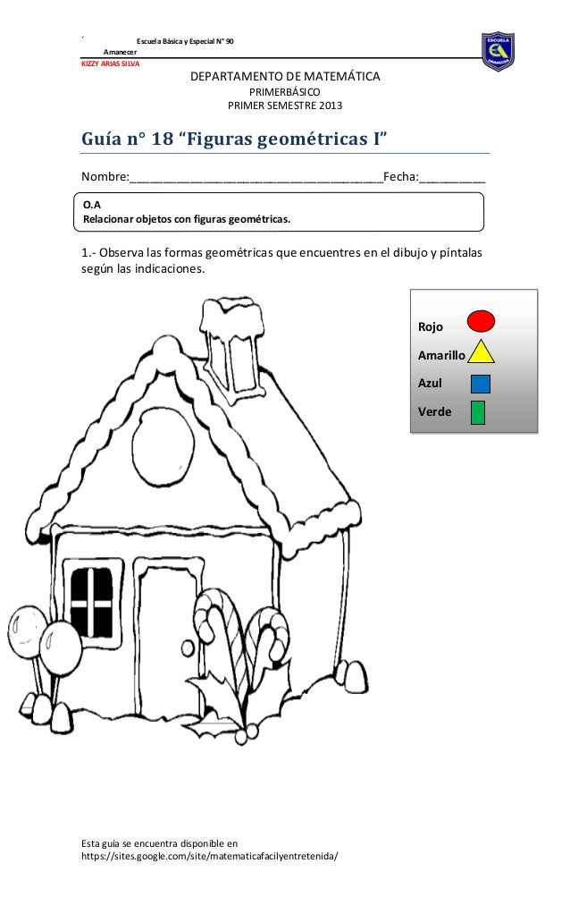 Primero Guia N 18 Figuras Geometricas