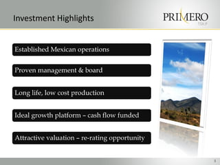 Investment Highlights   TSX:P




                                3
 