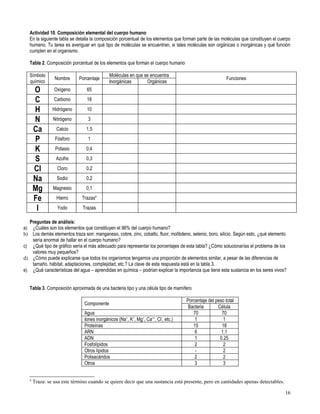 Primero medio biología