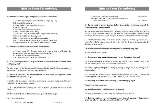 contract kasambahay form Batas Primer on Version) Kasambahay (Updated contract kasambahay form Batas Primer on Version) Kasambahay (Updated