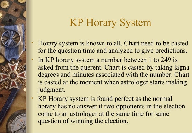 Kp Horary Chart
