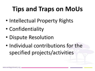 Primer on MOUs | PPTX