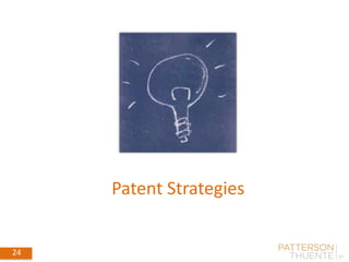 Patent Strategies
24
 