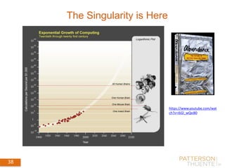 38 September 4, 2014
38
The Singularity is Here
https://www.youtube.com/wat
ch?v=i6Gl_wQxi80
 