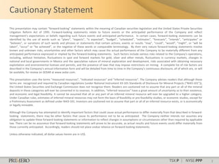 Cautionary Statement
This presentation may contain “forward-looking” statements within the meaning of Canadian securities legislation and the United States Private Securities
Litigation Reform Act of 1995. Forward-looking statements relate to future events or the anticipated performance of the Company and reflect
management’s expectations or beliefs regarding such future events and anticipated performance. In certain cases, forward-looking statements can be
identified by the use of words such as “plans”, “expects”, “is expected”, “budget”, “scheduled”, ”estimates”, ”forecasts”, ”intends”, ”anticipates” or
“believes”, or variations of such words and phrases or statements that certain actions, events or results “may”, ”could”, “would”, ”might”, or “will be
taken”, “occur” or “be achieved”, or the negative of these words or comparable terminology. By their very nature forward-looking statements involve
known and unknown risks, uncertainties and other factors which may cause the actual performance of the Company to be materially different from any
anticipated performance expressed or implied by the forward-looking statements. Such factors include various risks related to the Company’s operations,
including, without limitation, fluctuations in spot and forward markets for gold, silver and other metals, fluctuations in currency markets, changes in
national and local governments in Mexico and the speculative nature of mineral exploration and development, risks associated with obtaining necessary
exploitation and environmental licenses and permits, and the presence of laws that may impose restrictions on mining. A complete list of risk factors are
described in the Company’s annual information form and will be detailed from time to time in the Company’s continuous disclosure, all of which are, or will
be available, for review on SEDAR at www.sedar.com.

This presentation uses the terms “measured resources”, “indicated resources” and “inferred resources”. The Company advises readers that although these
terms are recognized and required by Canadian regulations (under National Instrument 43-101 Standards of Disclosure for Mineral Projects (“NI43-101”)),
the United States Securities and Exchange Commission does not recognize them. Readers are cautioned not to assume that any part or all of the mineral
deposits in these categories will ever be converted in to reserves. In addition, “inferred resources” have a great amount of uncertainty as to their existence,
and economic and legal feasibility. It cannot be assumed that all or any part of an inferred mineral resource will ever be upgraded to a higher category.
Under Canadian rules, estimates of inferred mineral resources may not form the basis of feasibility or pre-feasibility studies, or economic studies, except for
a Preliminary Assessment as defined under NI43-101. Investors are cautioned not to assume that part or all of an inferred resource exists, or is economically
or legally mineable.

Although the Company has attempted to identify important factors that could cause actual performance to differ materially from that described in forward-
looking statements, there may be other factors that cause its performance not to be as anticipated. The Company neither intends nor assumes any
obligation to update these forward-looking statements or information to reflect changes in assumptions or circumstances other than required by applicable
law. There can be no assurance that forward-looking statements will prove to be accurate, as actual results and future events could differ materially from
those currently anticipated. Accordingly, readers should not place undue reliance on forward-looking statements.

Unless otherwise indicated, all dollar values herein are in US$.




                                                                                                                                   TSX:P | NYSE:PPP               2
 