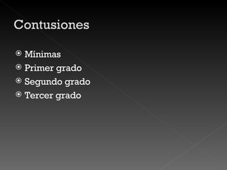 Mínimas Primer grado Segundo grado Tercer grado 