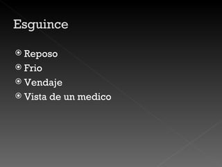 Reposo Frio Vendaje Vista de un medico 