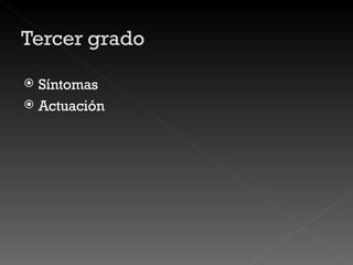 Síntomas Actuación 
