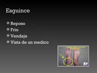 Reposo Frio Vendaje Vista de un medico 