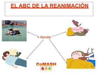 EL ABC DE LA REANIMACIÓN
• Atender
 