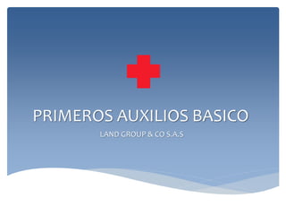 PRIMEROS AUXILIOS BASICO
LAND GROUP & CO S.A.S
 