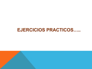 EJERCICIOS PRACTICOS…..
 