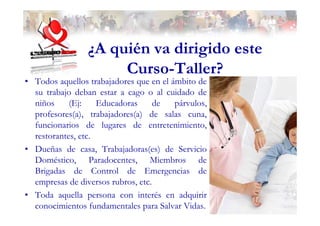 Primeros Auxilios en Niños