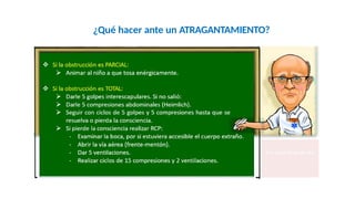 ¿Qué hacer ante un ATRAGANTAMIENTO?
 