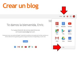 Crear un blog
 