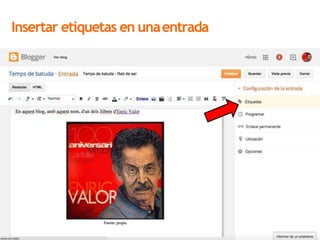 Insertar etiquetas en unaentrada
 