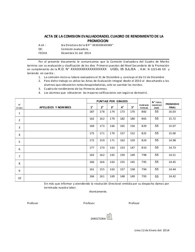 Certificado De Estudios Secundarios Peru Modelo