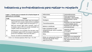 Indicaciones y contraindicaciones para realizar un reimplante
 