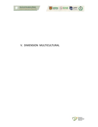 V. DIMENSION MULTICULTURAL
 