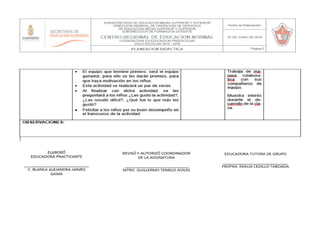 Primer semana de practicas