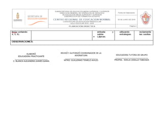 Primer semana de practicas