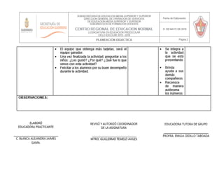 Primer semana de practicas