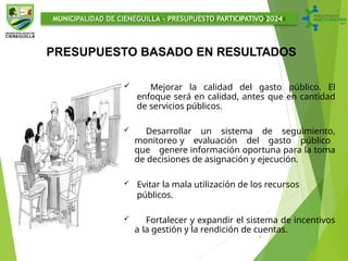 PRIMER TALLER DE CAPACITACION 1. NORMATIVA PRESUPUESTO PARTICIPATIVO PP ...