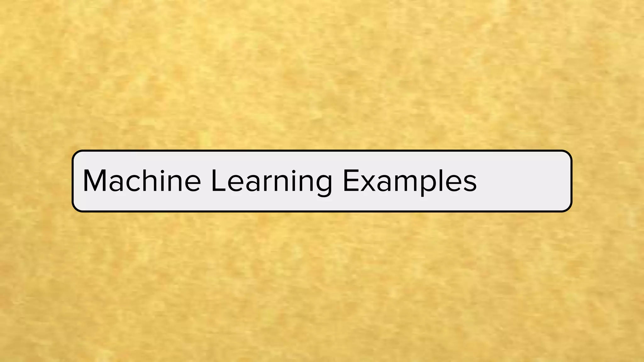Machine Learning Examples
 