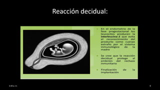 Reacción decidual:
6:40 p. m. 8
 