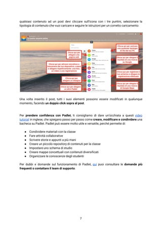 Primi passi con PADLET | PDF