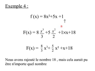 Primitive De Fonctions Simples