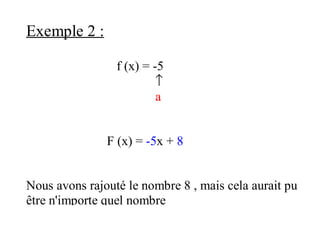 Primitive De Fonctions Simples