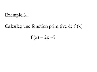 Primitive De Fonctions Simples