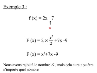 Primitive De Fonctions Simples
