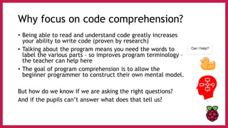 The I in PRIMM - Code Comprehension and Questioning | PDF