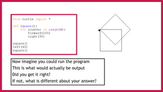 The I in PRIMM - Code Comprehension and Questioning | PDF