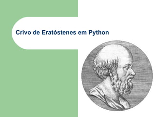 Crivo de Eratóstenes em Python 