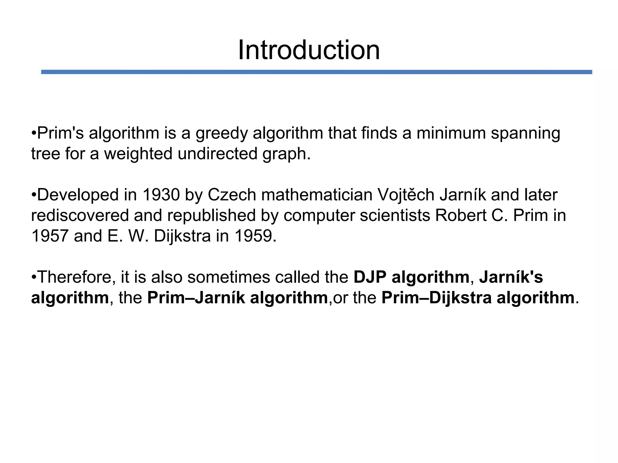 Prim's algorithm | PPTX