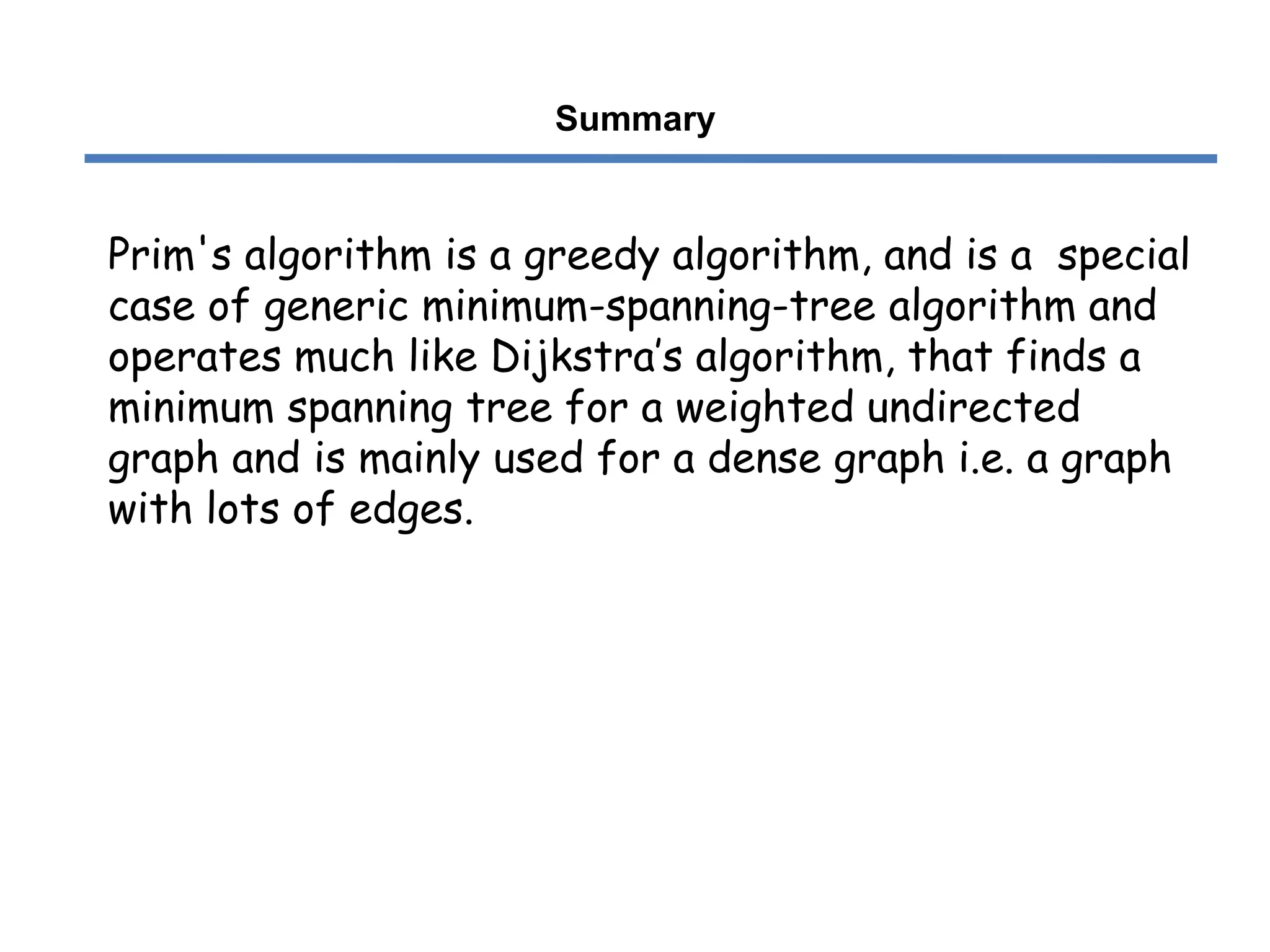 Prim's algorithm | PPTX
