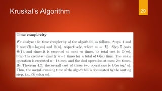Kruskal’s Algorithm 29
 