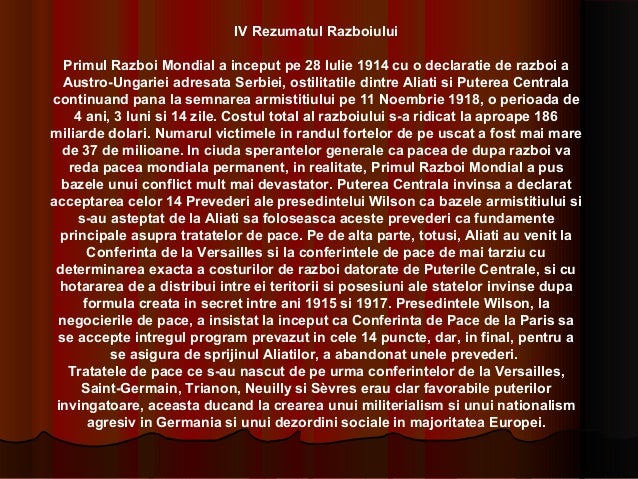 Primul Razboi Mondial