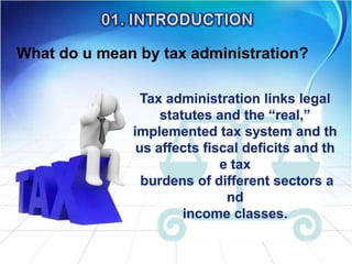 Tax Administration Example tax administration in srilanka | PPTX