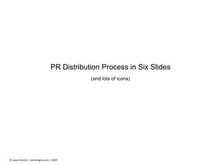 PR Distribution Process in Six Slides (and lots of icons) 